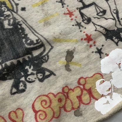 【中古品】【メンズ】 SAINT MICHAEL セント マイケル × DENIM TEARS デニムティアーズ 別注コラボ 22SS GREENAFFITTI HOODIE SM-S22-0000-083 グリーングラフィティ フーディ プルオーバーパーカー 142-260918-sa-15-teih サイズ：XL カラー：総柄 万代Net店