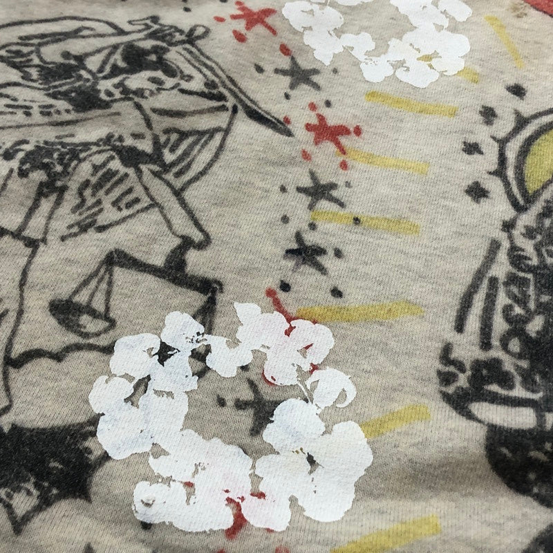 【中古品】【メンズ】 SAINT MICHAEL セント マイケル × DENIM TEARS デニムティアーズ 別注コラボ 22SS GREENAFFITTI HOODIE SM-S22-0000-083 グリーングラフィティ フーディ プルオーバーパーカー 142-260918-sa-15-teih サイズ：XL カラー：総柄 万代Net店