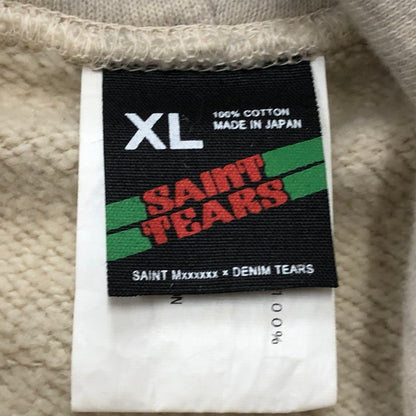 【中古品】【メンズ】 SAINT MICHAEL セント マイケル × DENIM TEARS デニムティアーズ 別注コラボ 22SS GREENAFFITTI HOODIE SM-S22-0000-083 グリーングラフィティ フーディ プルオーバーパーカー 142-260918-sa-15-teih サイズ：XL カラー：総柄 万代Net店