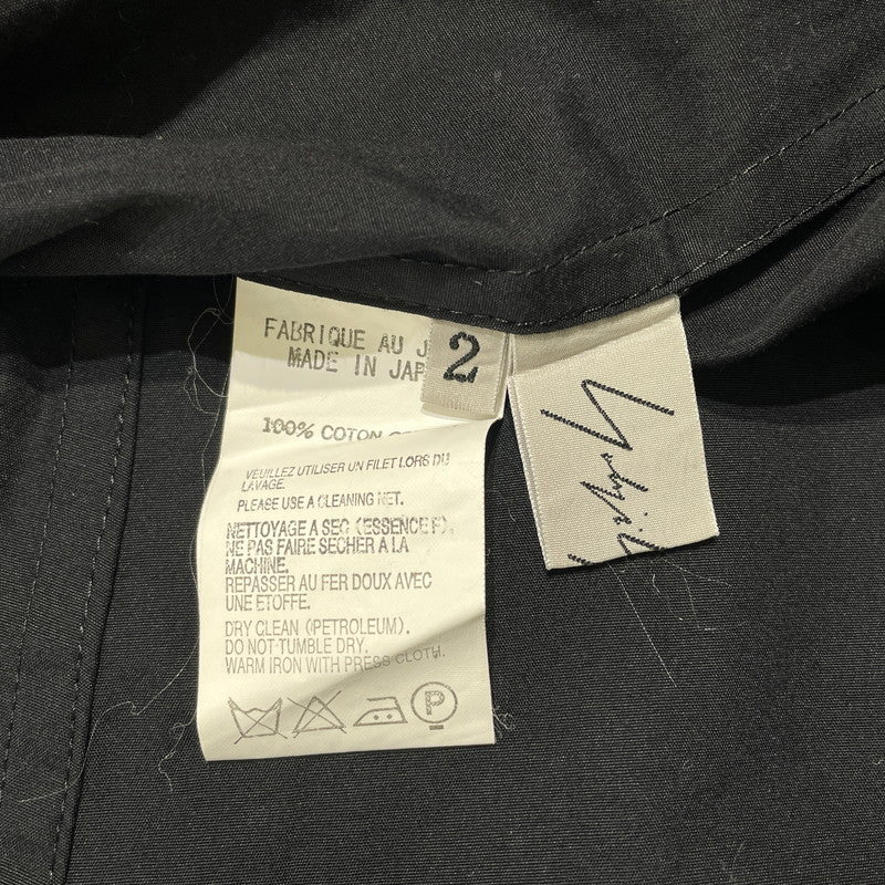 【中古品】【レディース】 YOHJI YAMAMOTO FEMME ヨウジヤマモト ファム LS SHIRT FT-B02-016 ロングスリーブ シャツ 長袖 トップス 168-260918-yo-02-teih サイズ：2 カラー：ブラック 万代Net店