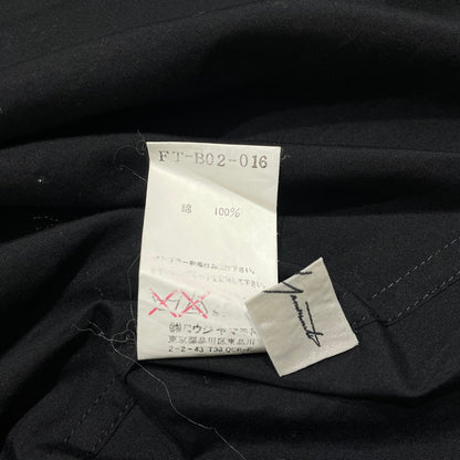 【中古品】【レディース】 YOHJI YAMAMOTO FEMME ヨウジヤマモト ファム LS SHIRT FT-B02-016 ロングスリーブ シャツ 長袖 トップス 168-260918-yo-02-teih サイズ：2 カラー：ブラック 万代Net店