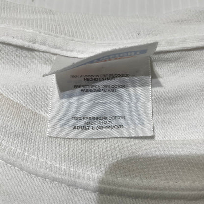 【現状渡し品】【メンズ】 HANES ヘインズ BMW LOGO T-SHIRT ビーエムダブリュー ロゴ Tシャツ 半袖 トップス 145-260918-yo-10-teih サイズ：L カラー：ホワイト 万代Net店