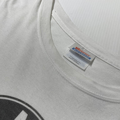 【現状渡し品】【メンズ】 HANES ヘインズ BMW LOGO T-SHIRT ビーエムダブリュー ロゴ Tシャツ 半袖 トップス 145-260918-yo-10-teih サイズ：L カラー：ホワイト 万代Net店