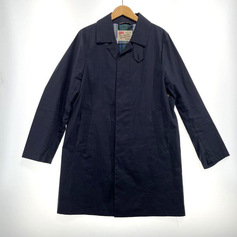 【中古品】【メンズ】 TRADITIONAL WEATHERWEAR トラディショナルウェザーウェア SOUTIEN COLLAR COAT G161APFCO0004DB ステンカラー コート ライトアウター 145-260918-yo-05-teih サイズ：38 カラー：ネイビー 万代Net店