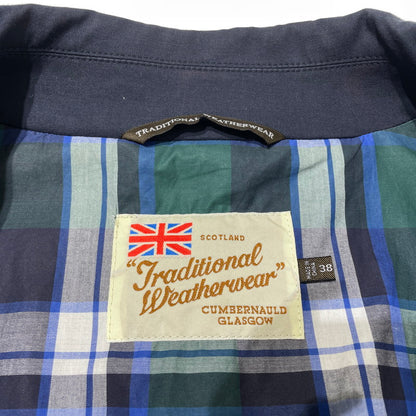 【中古品】【メンズ】 TRADITIONAL WEATHERWEAR トラディショナルウェザーウェア SOUTIEN COLLAR COAT G161APFCO0004DB ステンカラー コート ライトアウター 145-260918-yo-05-teih サイズ：38 カラー：ネイビー 万代Net店