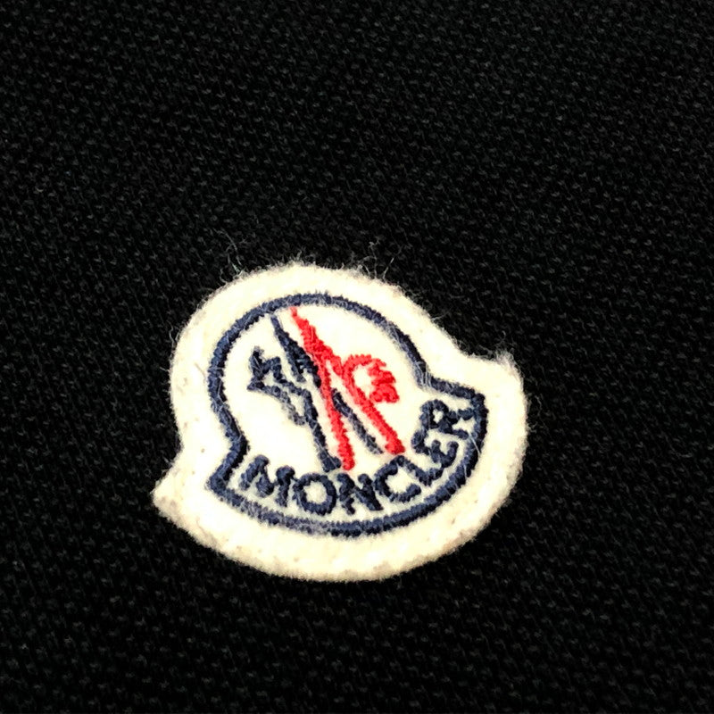 【中古品】【メンズ】 MONCLER モンクレール S/S POLO SHIRT D10918345600 84556 ショートスリーブ ポロ シャツ 半袖 トップス 141-260918-sa-17-teih サイズ：M カラー：ブラック 万代Net店