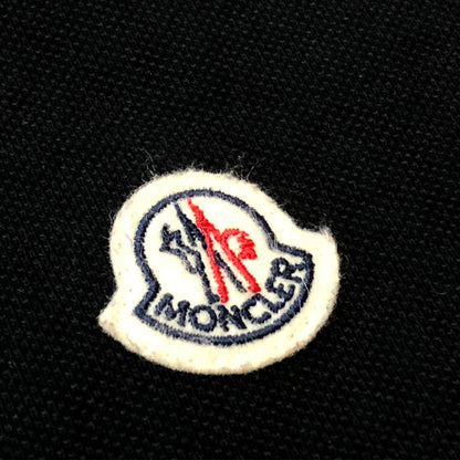 【中古品】【メンズ】 MONCLER モンクレール S/S POLO SHIRT D10918345600 84556 ショートスリーブ ポロ シャツ 半袖 トップス 141-260918-sa-17-teih サイズ：M カラー：ブラック 万代Net店