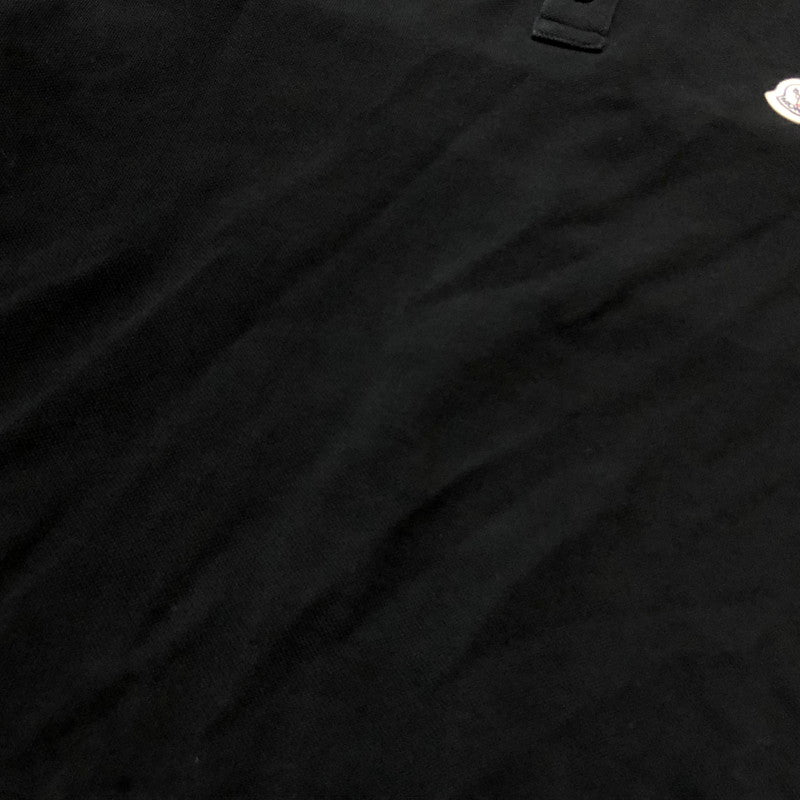 【中古品】【メンズ】 MONCLER モンクレール S/S POLO SHIRT D10918345600 84556 ショートスリーブ ポロ シャツ 半袖 トップス 141-260918-sa-17-teih サイズ：M カラー：ブラック 万代Net店