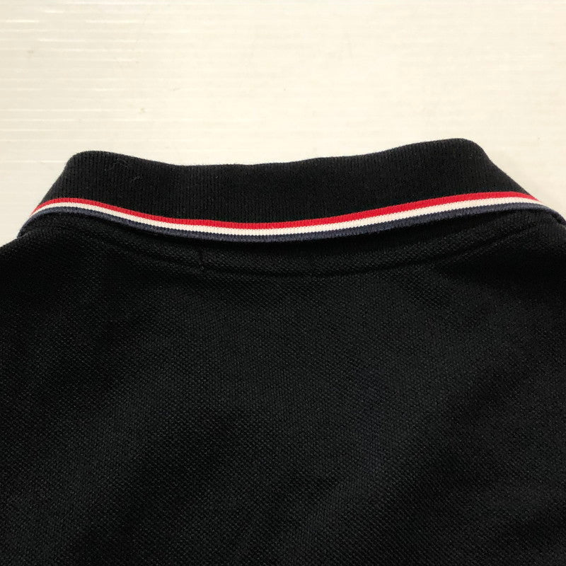 【中古品】【メンズ】 MONCLER モンクレール S/S POLO SHIRT D10918345600 84556 ショートスリーブ ポロ シャツ 半袖 トップス 141-260918-sa-17-teih サイズ：M カラー：ブラック 万代Net店