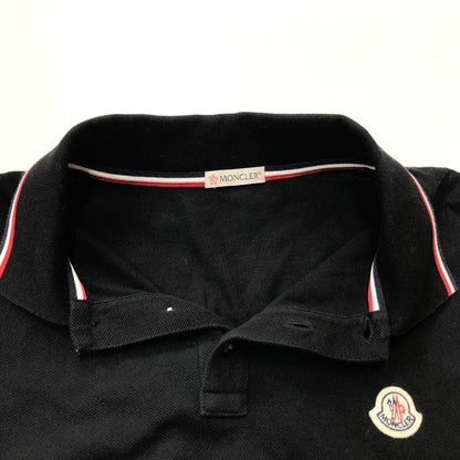 【中古品】【メンズ】 MONCLER モンクレール S/S POLO SHIRT D10918345600 84556 ショートスリーブ ポロ シャツ 半袖 トップス 141-260918-sa-17-teih サイズ：M カラー：ブラック 万代Net店