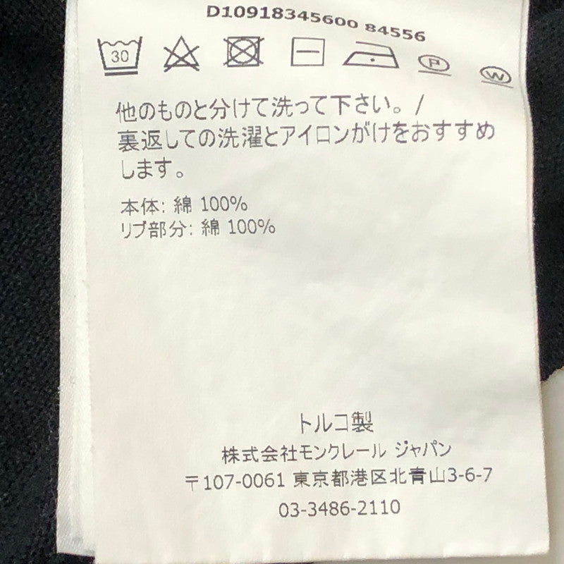 【中古品】【メンズ】 MONCLER モンクレール S/S POLO SHIRT D10918345600 84556 ショートスリーブ ポロ シャツ 半袖 トップス 141-260918-sa-17-teih サイズ：M カラー：ブラック 万代Net店