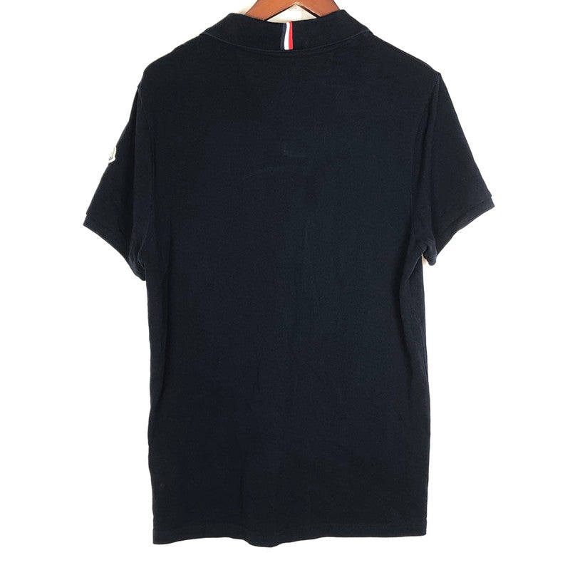 【中古品】【メンズ】 MONCLER モンクレール S/S POLO SHIRT D20918306200-84556 ショートスリーブ ポロ シャツ 半袖 トップス 141-260918-sa-18-teih サイズ：M カラー：ブラック 万代Net店