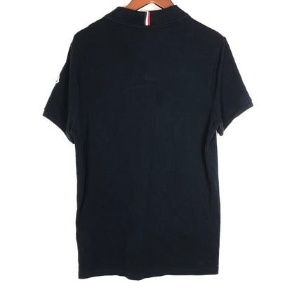 【中古品】【メンズ】 MONCLER モンクレール S/S POLO SHIRT D20918306200-84556 ショートスリーブ ポロ シャツ 半袖 トップス 141-260918-sa-18-teih サイズ：M カラー：ブラック 万代Net店