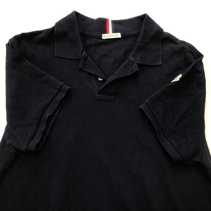 【中古品】【メンズ】 MONCLER モンクレール S/S POLO SHIRT D20918306200-84556 ショートスリーブ ポロ シャツ 半袖 トップス 141-260918-sa-18-teih サイズ：M カラー：ブラック 万代Net店