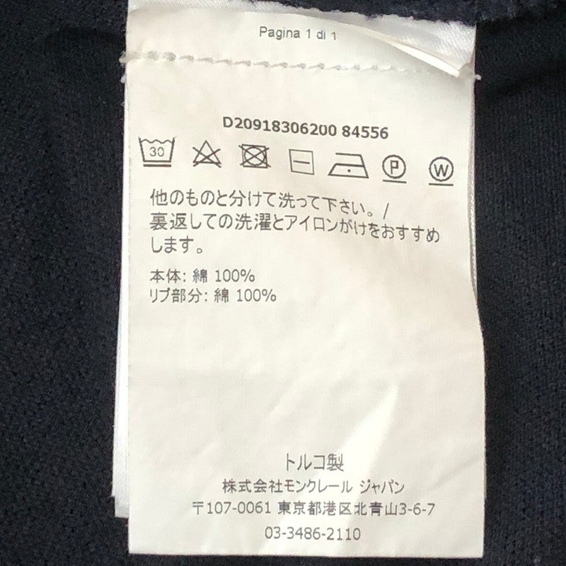 【中古品】【メンズ】 MONCLER モンクレール S/S POLO SHIRT D20918306200-84556 ショートスリーブ ポロ シャツ 半袖 トップス 141-260918-sa-18-teih サイズ：M カラー：ブラック 万代Net店