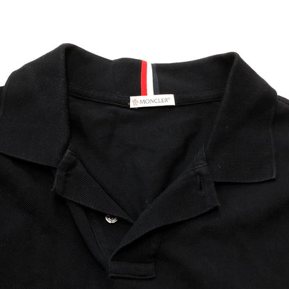 【中古品】【メンズ】 MONCLER モンクレール S/S POLO SHIRT D20918306200-84556 ショートスリーブ ポロ シャツ 半袖 トップス 141-260918-sa-18-teih サイズ：M カラー：ブラック 万代Net店