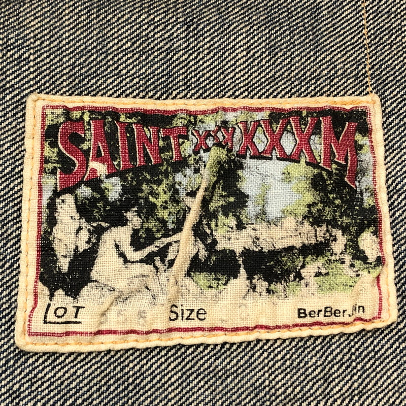 【現状渡し品】【メンズ】 SAINTMICHAEL セントマイケル × BERBERJIN ベルベルジン 別注コラボ 25SS DENIM JACKET SM-HR8-0000-C39 2025年春夏 デニム ジャケット アウター 142-260918-sa-01-teih サイズ：M カラー：INDIGO 万代Net店