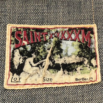 【現状渡し品】【メンズ】 SAINTMICHAEL セントマイケル × BERBERJIN ベルベルジン 別注コラボ 25SS DENIM JACKET SM-HR8-0000-C39 2025年春夏 デニム ジャケット アウター 142-260918-sa-01-teih サイズ：M カラー：INDIGO 万代Net店