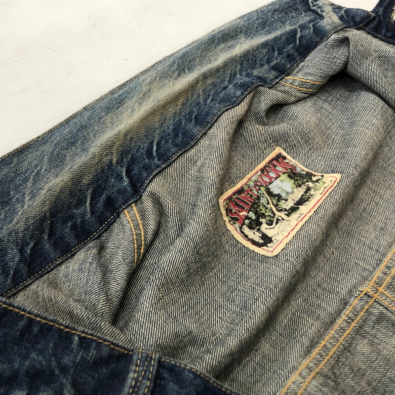 【現状渡し品】【メンズ】 SAINTMICHAEL セントマイケル × BERBERJIN ベルベルジン 別注コラボ 25SS DENIM JACKET SM-HR8-0000-C39 2025年春夏 デニム ジャケット アウター 142-260918-sa-01-teih サイズ：M カラー：INDIGO 万代Net店