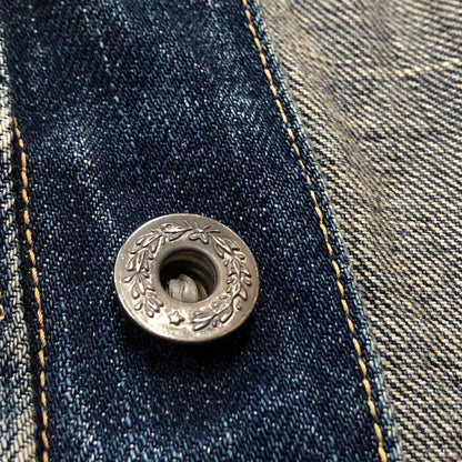 【現状渡し品】【メンズ】 SAINTMICHAEL セントマイケル × BERBERJIN ベルベルジン 別注コラボ 25SS DENIM JACKET SM-HR8-0000-C39 2025年春夏 デニム ジャケット アウター 142-260918-sa-01-teih サイズ：M カラー：INDIGO 万代Net店