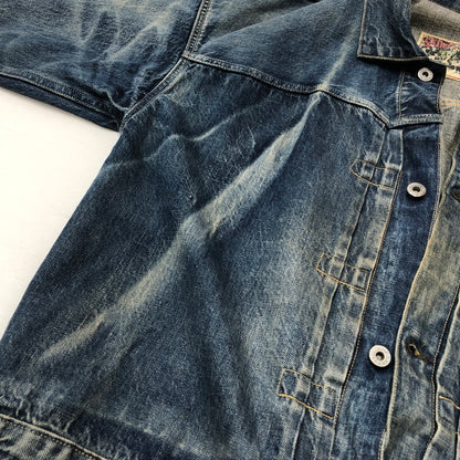 【現状渡し品】【メンズ】 SAINTMICHAEL セントマイケル × BERBERJIN ベルベルジン 別注コラボ 25SS DENIM JACKET SM-HR8-0000-C39 2025年春夏 デニム ジャケット アウター 142-260918-sa-01-teih サイズ：M カラー：INDIGO 万代Net店
