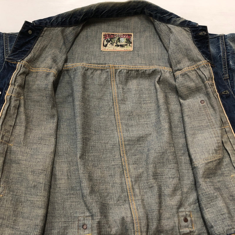 【現状渡し品】【メンズ】 SAINTMICHAEL セントマイケル × BERBERJIN ベルベルジン 別注コラボ 25SS DENIM JACKET SM-HR8-0000-C39 2025年春夏 デニム ジャケット アウター 142-260918-sa-01-teih サイズ：M カラー：INDIGO 万代Net店
