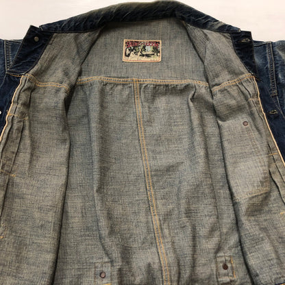 【現状渡し品】【メンズ】 SAINTMICHAEL セントマイケル × BERBERJIN ベルベルジン 別注コラボ 25SS DENIM JACKET SM-HR8-0000-C39 2025年春夏 デニム ジャケット アウター 142-260918-sa-01-teih サイズ：M カラー：INDIGO 万代Net店