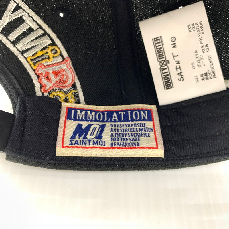 【中古品】【メンズ】 SAINT Mxxxxxx セントマイケル × BOUNTY HUNTER バウンティーハンター 別注 コラボ BH CAP SAINTY HUNTER SM-MK8-0000-C35 キャップ セインティ ハンター 帽子 185-260926-ko-10-teih サイズ：OS カラー：ブラック系 万代Net店
