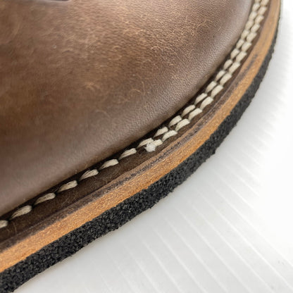【中古品】【メンズ】 LEATHER&SILVER MOTO レザーアンドシルバー モト ITALIAN COW BELT SLIPON MADE IN JAPAN 7073 イタリアン カウ ベルトスリッポン 靴 日本製 164-260923-ss-05-teih サイズ：2/※ソール減り、スレ有 カラー：ブラウン 万代Net店