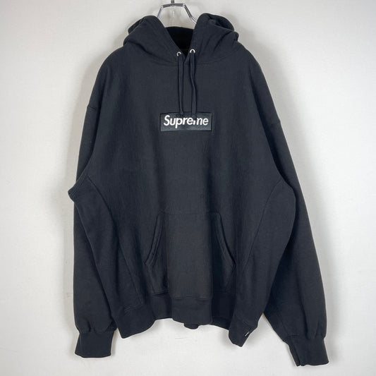 【中古品】【メンズ】 SUPREME シュプリーム 23AW BOXLOGO HOODED SWEAT SHIRT 2023年秋冬 ボックス ロゴ フーディ スウェット 長袖 トップス 149-260919-sa-21-teih サイズ：L カラー：ブラック 万代Net店