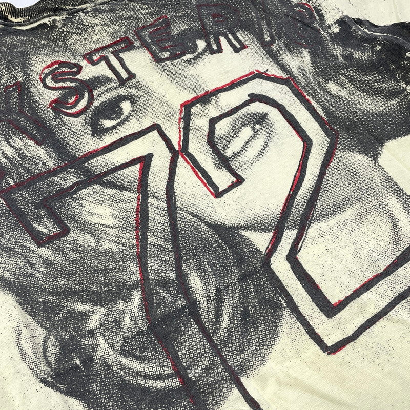【中古品】【レディース】 HYSTERIC GLAMOUR ヒステリックグラマー 90's AOP PHOTO PRINT TEE 20T-5905 90年代 フォトプリント Tシャツ 半袖 トップス ヴィンテージ 140-260918-yo-13-teih サイズ：F カラー：パステルイエロー 万代Net店