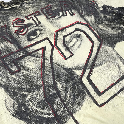 【中古品】【レディース】 HYSTERIC GLAMOUR ヒステリックグラマー 90's AOP PHOTO PRINT TEE 20T-5905 90年代 フォトプリント Tシャツ 半袖 トップス ヴィンテージ 140-260918-yo-13-teih サイズ：F カラー：パステルイエロー 万代Net店