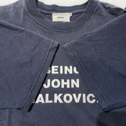 【中古品】【メンズ】 SOPHNET. ソフネット BEING JOHN MAIKOVICH S/S T-SHIRT マルコヴィッチの穴 ショートスリーブ Tシャツ 半袖 トップス 142-260918-yo-12-teih サイズ：S カラー：ネイビー 万代Net店
