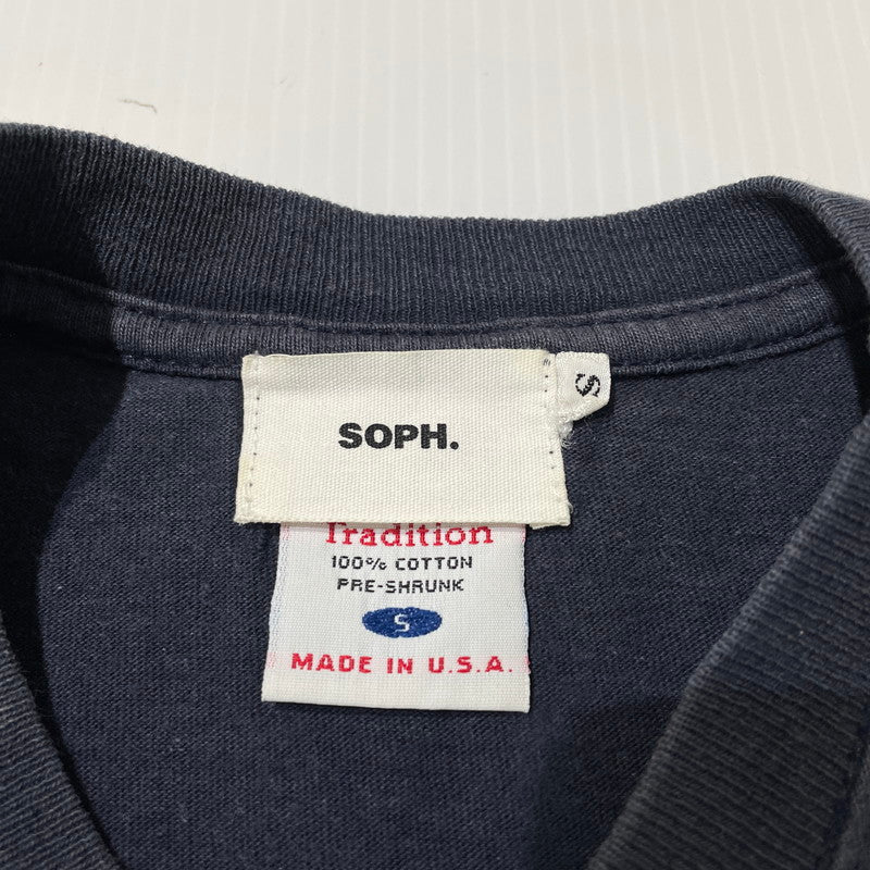 【中古品】【メンズ】 SOPHNET. ソフネット BEING JOHN MAIKOVICH S/S T-SHIRT マルコヴィッチの穴 ショートスリーブ Tシャツ 半袖 トップス 142-260918-yo-12-teih サイズ：S カラー：ネイビー 万代Net店