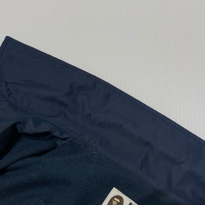 【中古品】【メンズ】 A BATHING APE アベイシングエイプ NYLON COACH JACKET 001GDD201001X ナイロン コーチジャケット ライトアウター 142-260918-yo-03-teih サイズ：L カラー：ネイビー 万代Net店