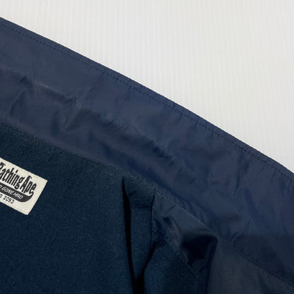 【中古品】【メンズ】 A BATHING APE アベイシングエイプ NYLON COACH JACKET 001GDD201001X ナイロン コーチジャケット ライトアウター 142-260918-yo-03-teih サイズ：L カラー：ネイビー 万代Net店
