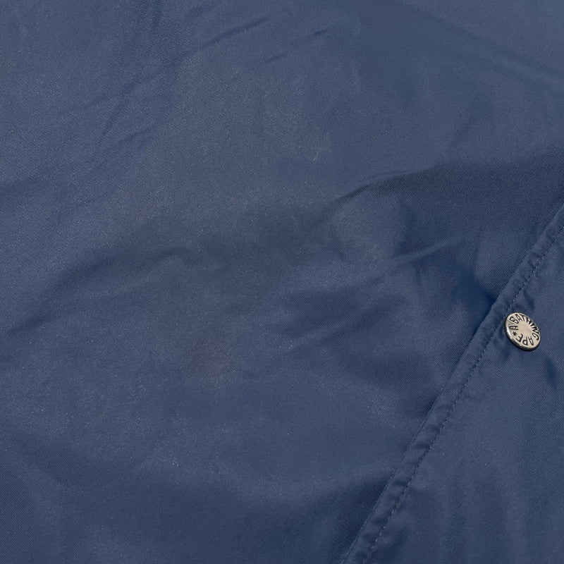 【中古品】【メンズ】 A BATHING APE アベイシングエイプ NYLON COACH JACKET 001GDD201001X ナイロン コーチジャケット ライトアウター 142-260918-yo-03-teih サイズ：L カラー：ネイビー 万代Net店