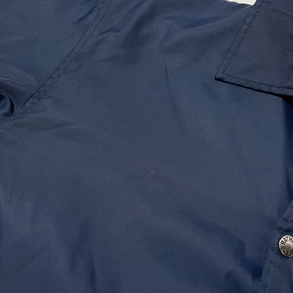 【中古品】【メンズ】 A BATHING APE アベイシングエイプ NYLON COACH JACKET 001GDD201001X ナイロン コーチジャケット ライトアウター 142-260918-yo-03-teih サイズ：L カラー：ネイビー 万代Net店