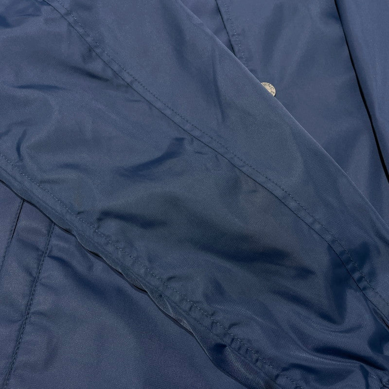 【中古品】【メンズ】 A BATHING APE アベイシングエイプ NYLON COACH JACKET 001GDD201001X ナイロン コーチジャケット ライトアウター 142-260918-yo-03-teih サイズ：L カラー：ネイビー 万代Net店