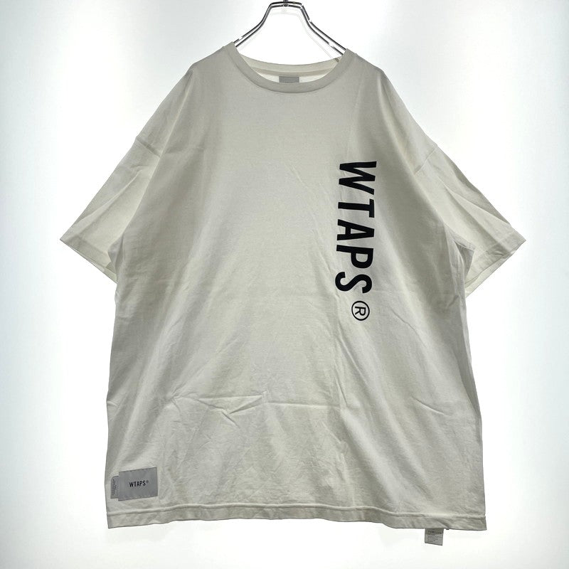 【中古品】【メンズ】 WTAPS ダブルタップス 24SS SIGN COTTON TEE サイン コットン Tシャツ 半袖 トップス 142-260918-yo-11-teih サイズ：X04 カラー：ホワイト 万代Net店