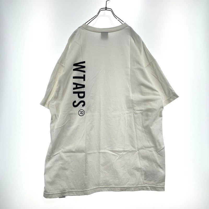 【中古品】【メンズ】 WTAPS ダブルタップス 24SS SIGN COTTON TEE サイン コットン Tシャツ 半袖 トップス 142-260918-yo-11-teih サイズ：X04 カラー：ホワイト 万代Net店