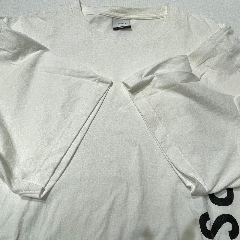 【中古品】【メンズ】 WTAPS ダブルタップス 24SS SIGN COTTON TEE サイン コットン Tシャツ 半袖 トップス 142-260918-yo-11-teih サイズ：X04 カラー：ホワイト 万代Net店