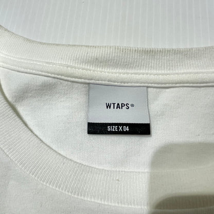 【中古品】【メンズ】 WTAPS ダブルタップス 24SS SIGN COTTON TEE サイン コットン Tシャツ 半袖 トップス 142-260918-yo-11-teih サイズ：X04 カラー：ホワイト 万代Net店