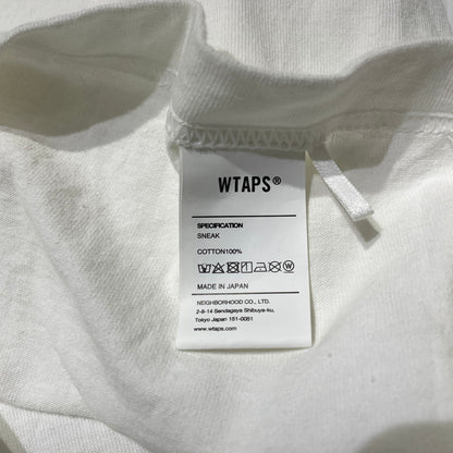 【中古品】【メンズ】 WTAPS ダブルタップス 24SS SIGN COTTON TEE サイン コットン Tシャツ 半袖 トップス 142-260918-yo-11-teih サイズ：X04 カラー：ホワイト 万代Net店