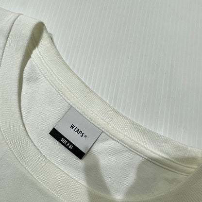 【中古品】【メンズ】 WTAPS ダブルタップス 24SS SIGN COTTON TEE サイン コットン Tシャツ 半袖 トップス 142-260918-yo-11-teih サイズ：X04 カラー：ホワイト 万代Net店