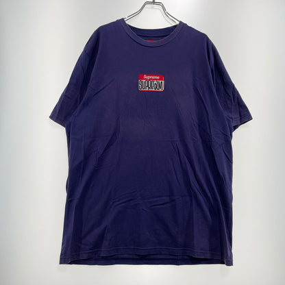 【現状渡し品】【メンズ】 SUPREME シュプリーム 21AW GONZ NAMETAG S/S TOP ゴンズ ネームタグ ショートスリーブ Tシャツ 半袖 トップス 149-260918-yo-09-teih サイズ：XL カラー：ネイビー 万代Net店