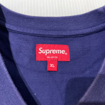 【現状渡し品】【メンズ】 SUPREME シュプリーム 21AW GONZ NAMETAG S/S TOP ゴンズ ネームタグ ショートスリーブ Tシャツ 半袖 トップス 149-260918-yo-09-teih サイズ：XL カラー：ネイビー 万代Net店