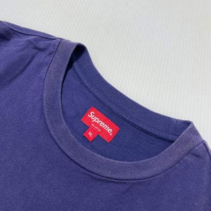 【現状渡し品】【メンズ】 SUPREME シュプリーム 21AW GONZ NAMETAG S/S TOP ゴンズ ネームタグ ショートスリーブ Tシャツ 半袖 トップス 149-260918-yo-09-teih サイズ：XL カラー：ネイビー 万代Net店