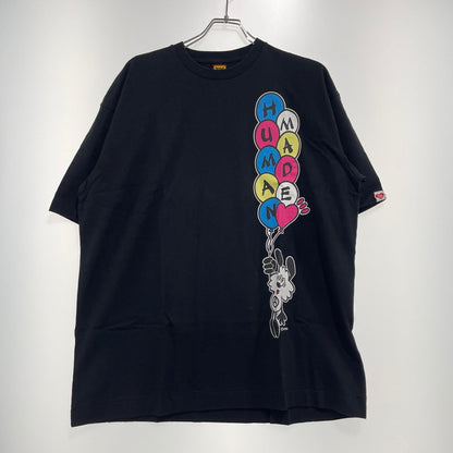 【中古品】【メンズ】 HUMAN MADE ヒューマンメイド × GIRL DONT CRY ガールズ ドント クライ 別注コラボ VICK T-SHIRT ヴィック Tシャツ 半袖 トップス 142-260918-yo-14-teih サイズ：XL カラー：ブラック 万代Net店