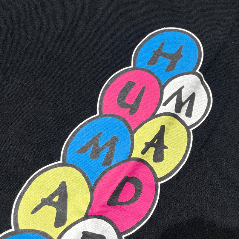 【中古品】【メンズ】 HUMAN MADE ヒューマンメイド × GIRL DONT CRY ガールズ ドント クライ 別注コラボ VICK T-SHIRT ヴィック Tシャツ 半袖 トップス 142-260918-yo-14-teih サイズ：XL カラー：ブラック 万代Net店